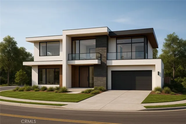 a front view of a house