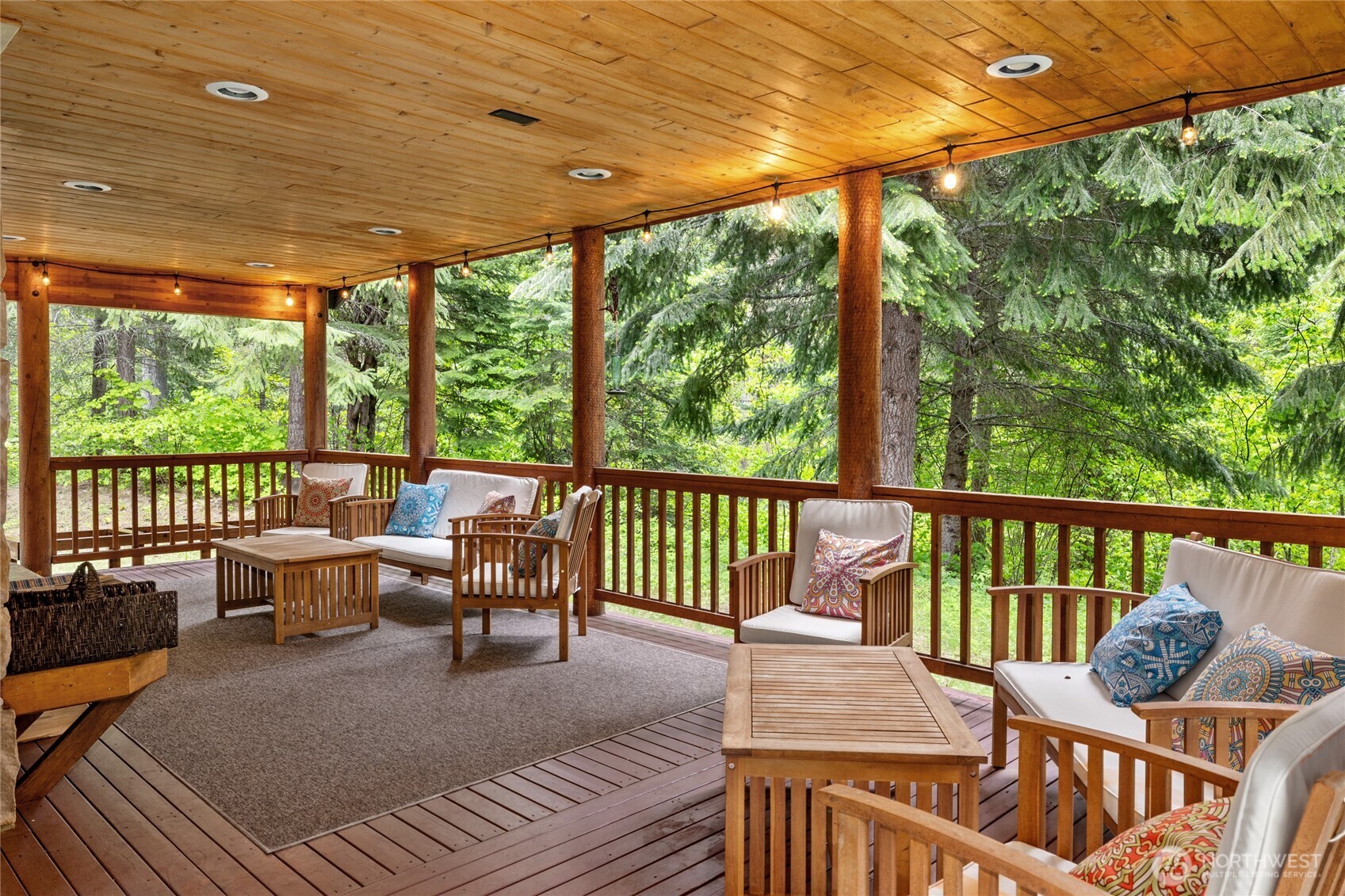 14997 Salmon La Sac Road Ronald, WA 98940 - Photo 12 of 39 a roof deck with couches and wooden floor