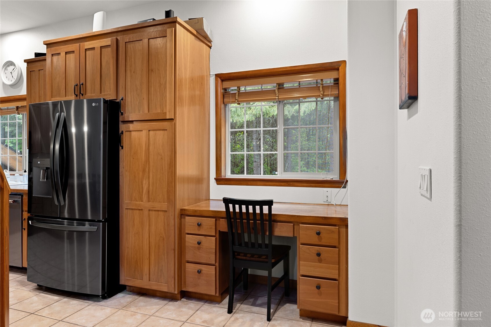 14997 Salmon La Sac Road Ronald, WA 98940 - Photo 19 of 39 a blue refrigerator freezer sitting in a kitchen