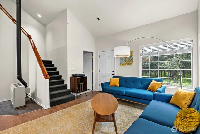 a bedroom with furniture and a couch