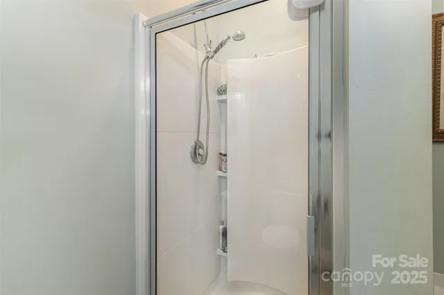 a bathroom with a tub