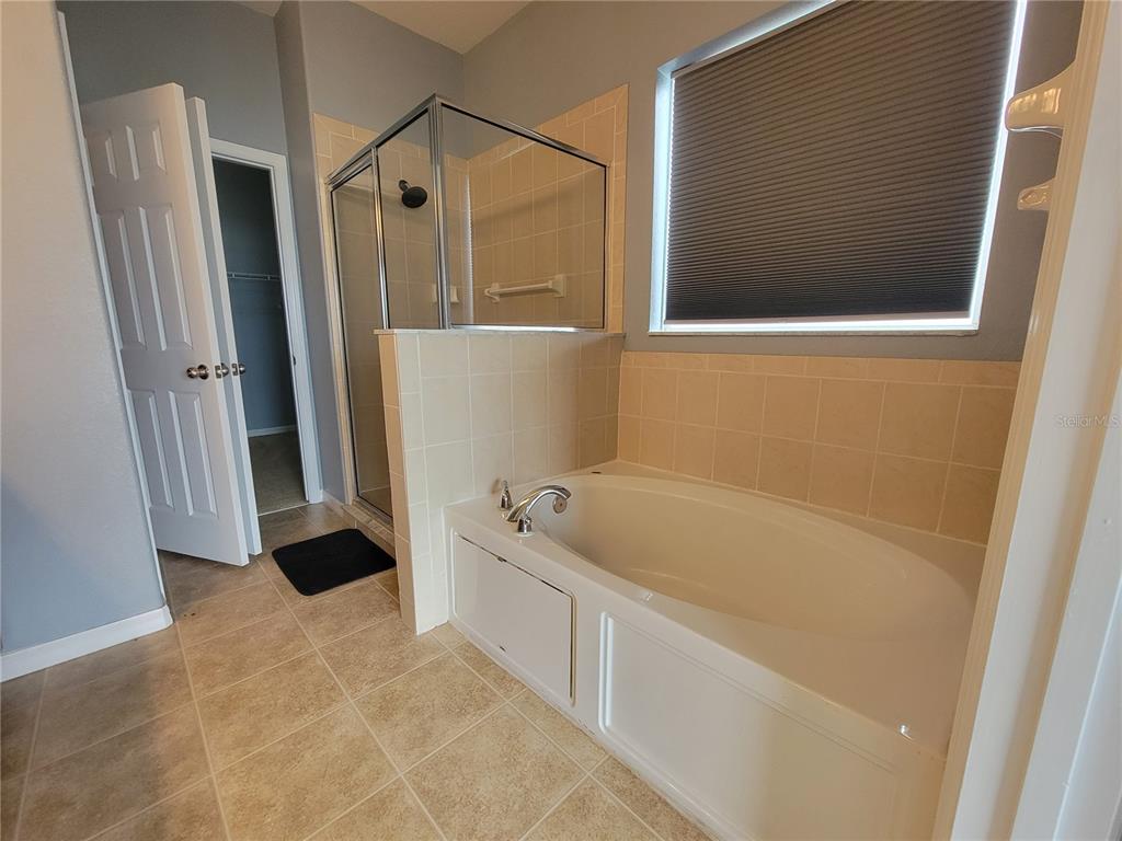 2734 Rochelle Drive Winter Haven, FL 33881 - Photo 20 of 38 a bathroom with a tub a mirror and a shower