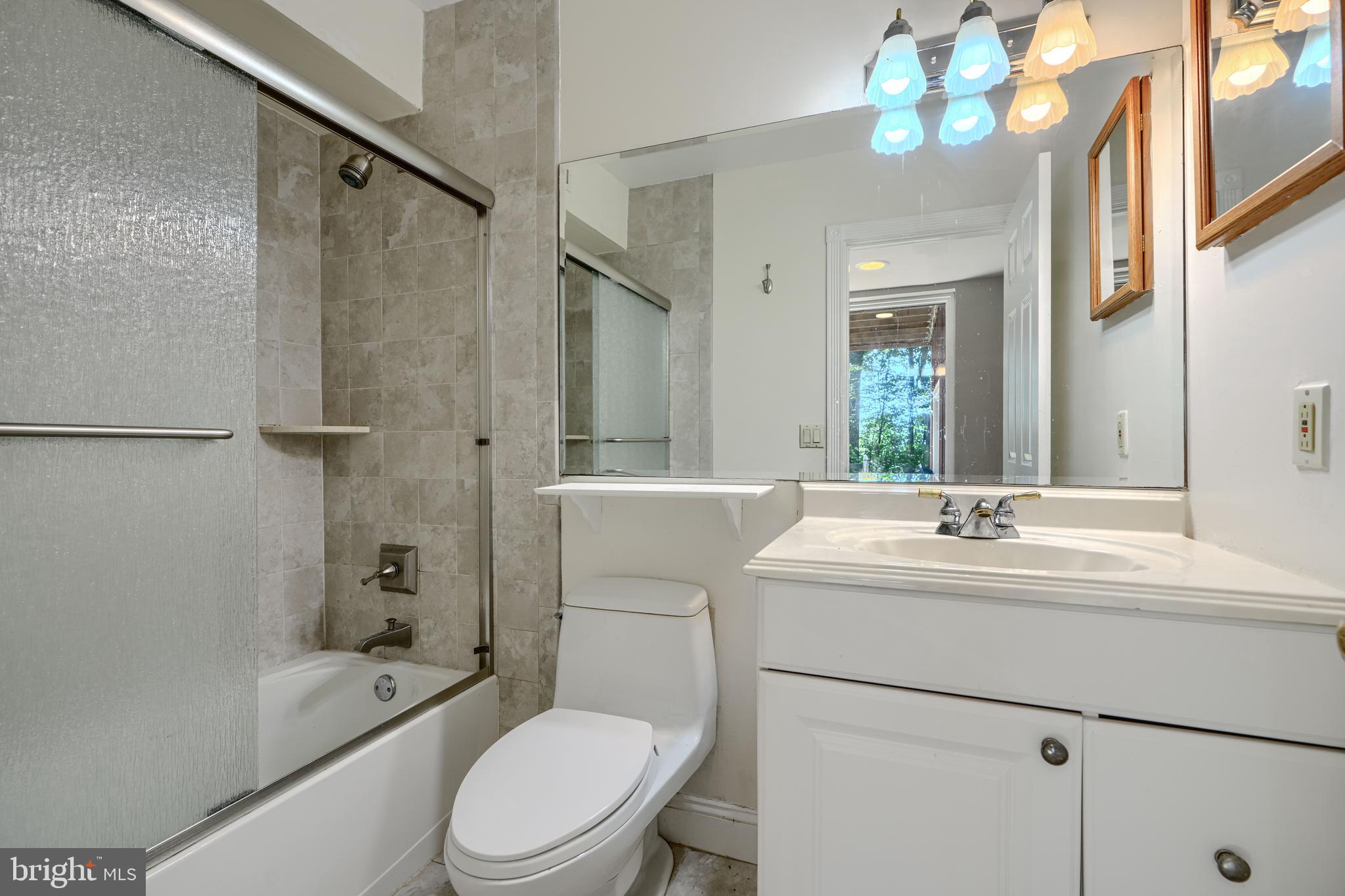 2101 Tufton Avenue Reisterstown, MD 21136 - Photo 65 of 125 a bathroom with a sink a toilet a mirror and shower
