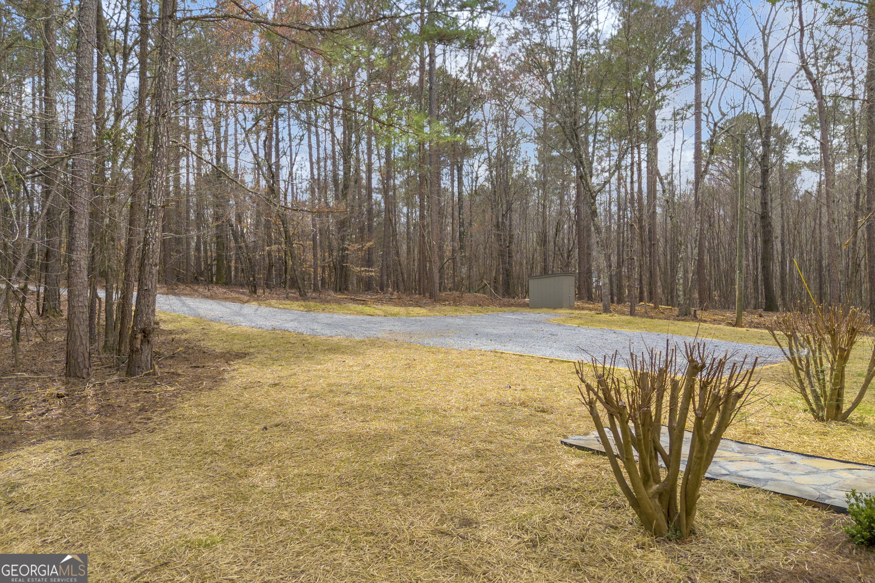 60 Tribble Bottoms Road Arnoldsville, GA 30619 - Photo 62 of 66 a view of swimming pool with large trees and wooden fence