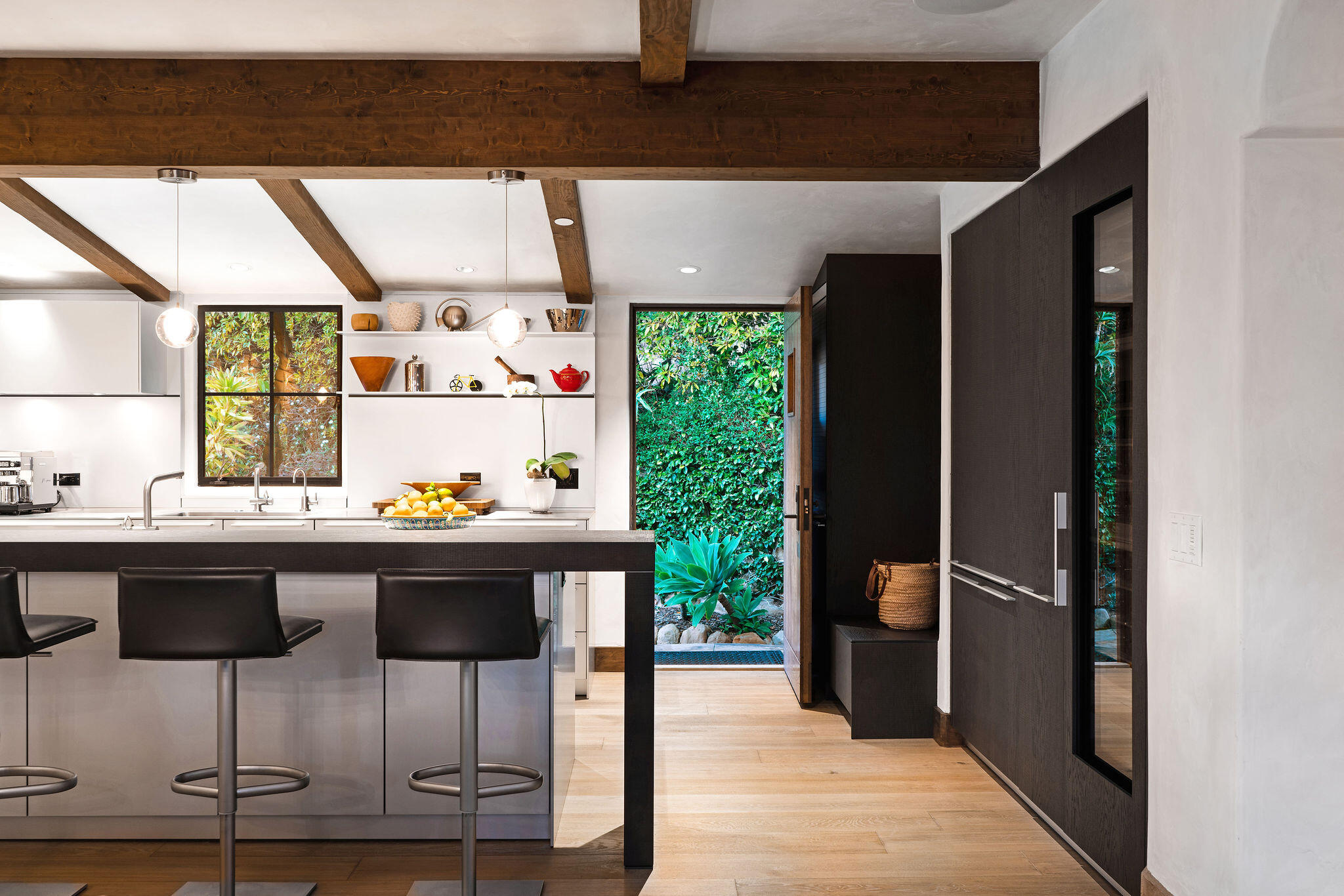1074 Cold Spring Road Montecito, CA 93108 - Photo 10 of 20 Kitchen in evening light