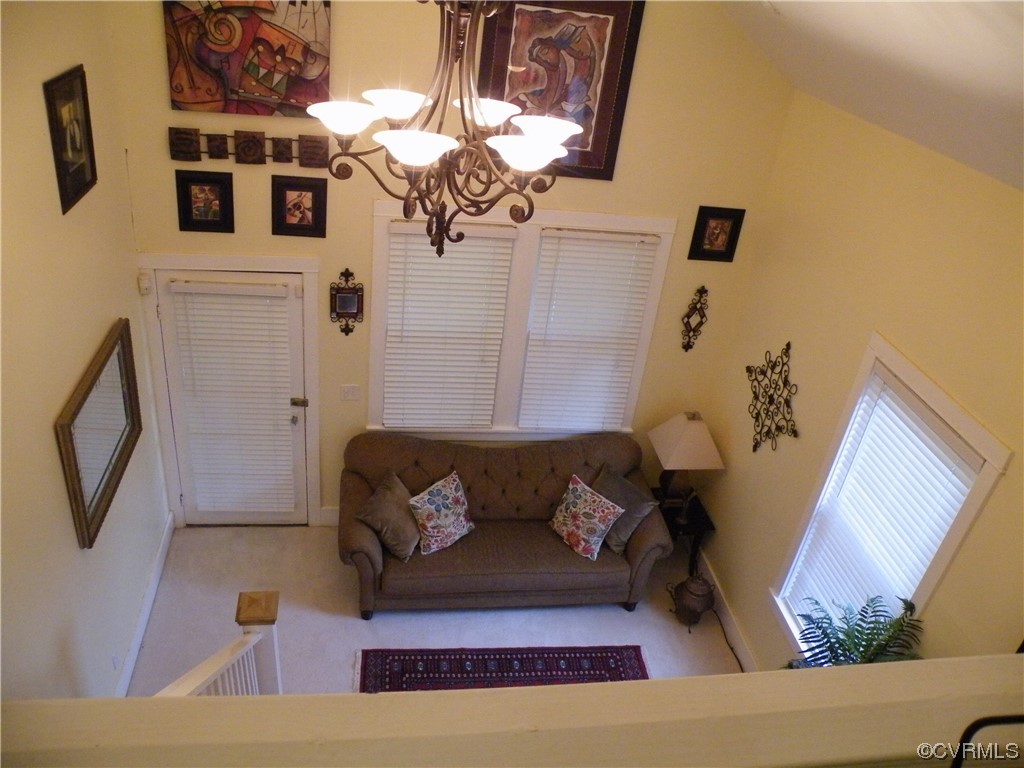 9120 Purdy Road Jarratt, VA 23867 - Photo 25 of 26 Living room view from loft.