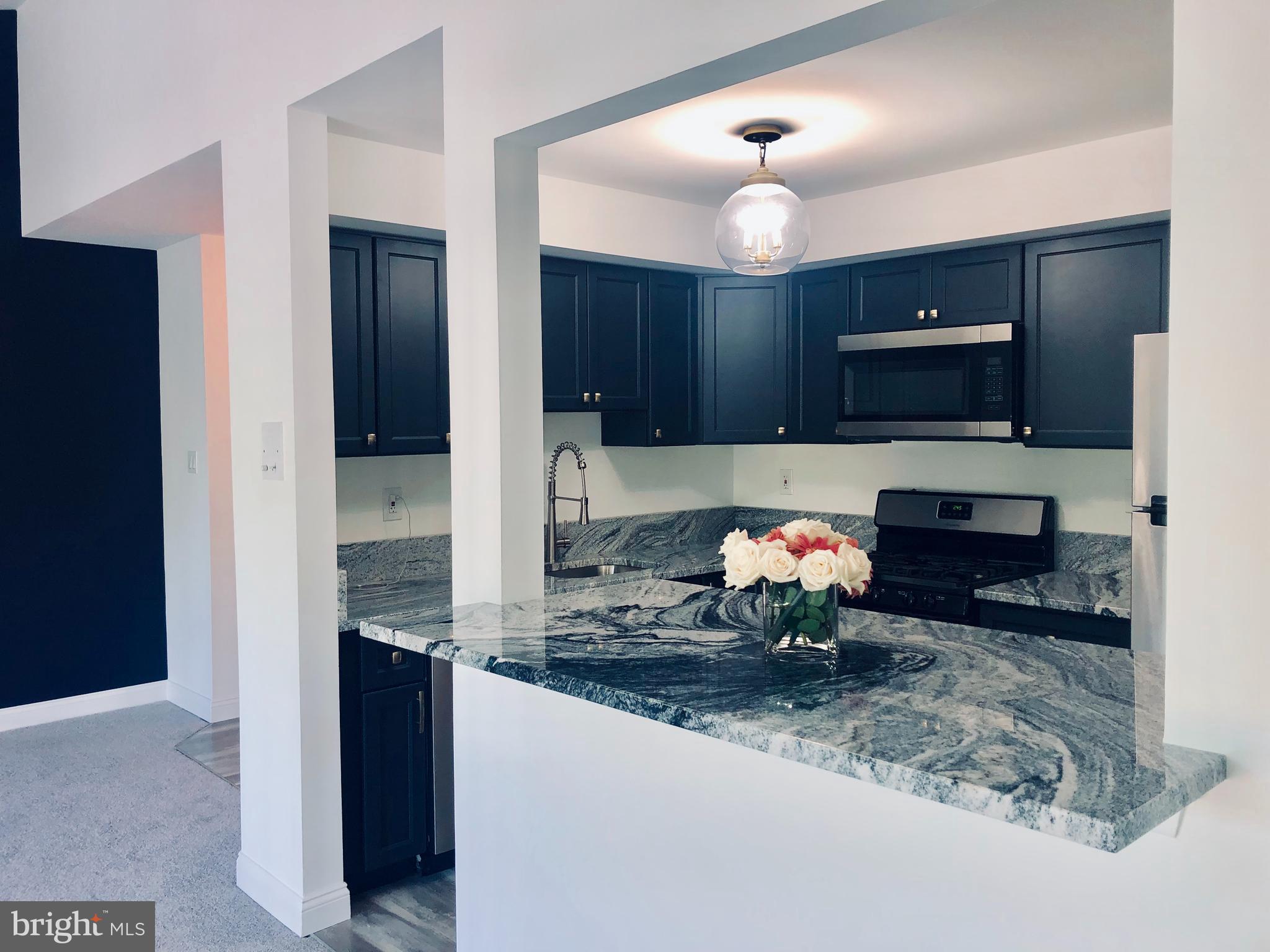 301 Trinity Court, Unit 10 Princeton, NJ 08540 - Photo 6 of 19 a kitchen with stainless steel appliances granite countertop a refrigerator and a stove top oven