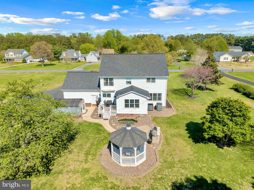 5616 Ryans Run Road East New Market, MD 21631 - Photo 37 of 56 an aerial view of a house with a garden