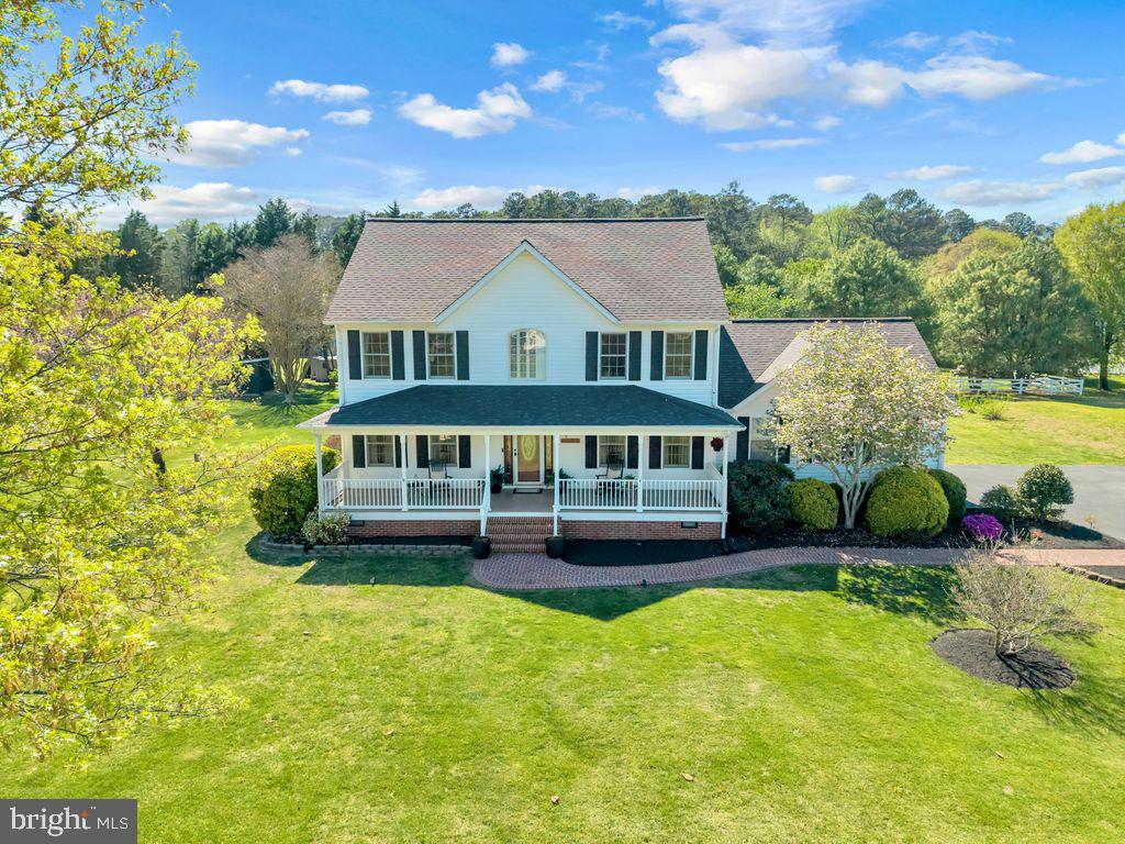 5616 Ryans Run Road East New Market, MD 21631 - Photo 52 of 56 an aerial view of a house with a big yard