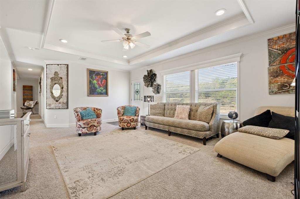 660 Deer Trail Gordon, TX 76453 - Photo 25 of 40 a living room with furniture and a large window