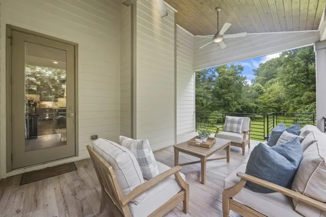 an aerial view of a city with lots of residential buildings