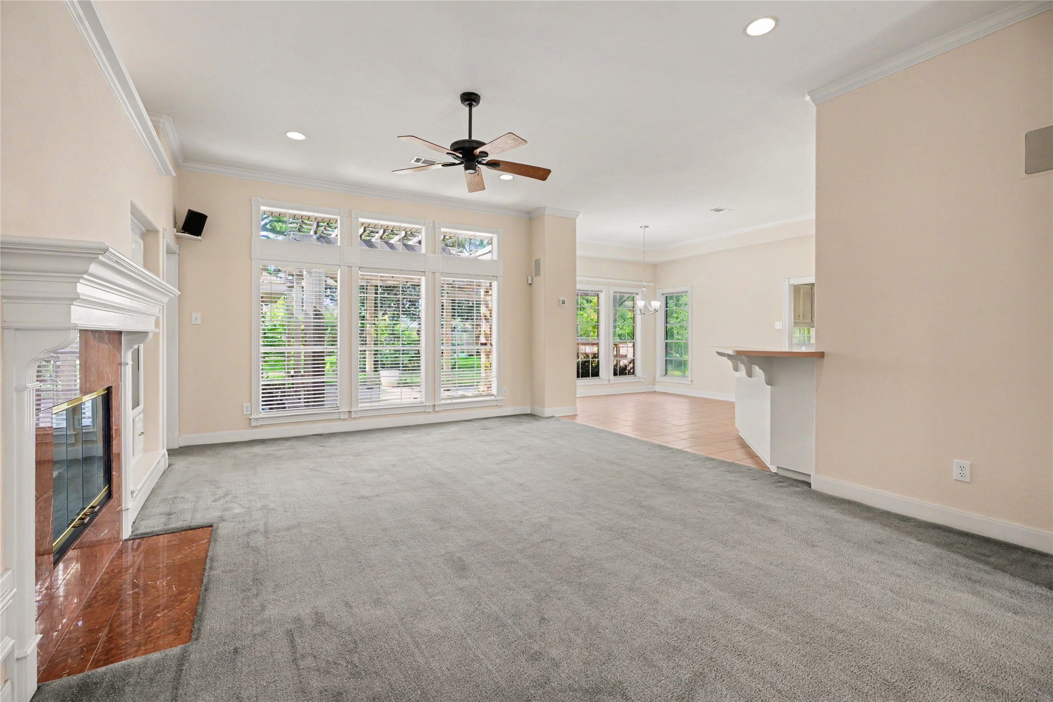 13229 Rene Circle Santa Fe, TX 77510 - Photo 5 of 31 Enter into the living room great windows with lots of light