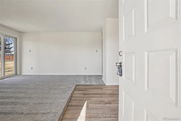 wooden floor fireplace and natural light in room