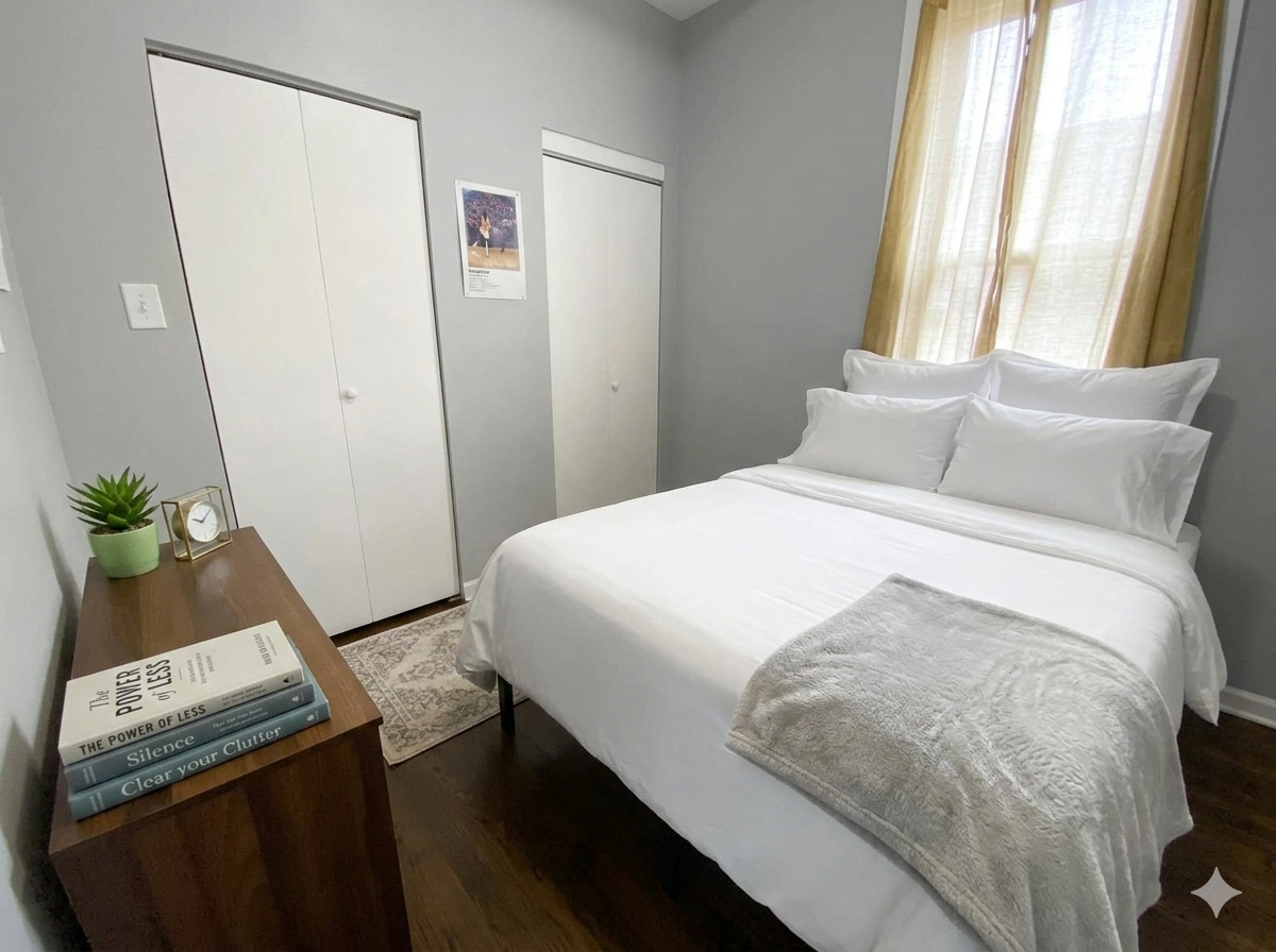 2129 North Racine Avenue, Unit 2 Chicago, IL 60614 - Photo 8 of 11 a bedroom with a bed and a window