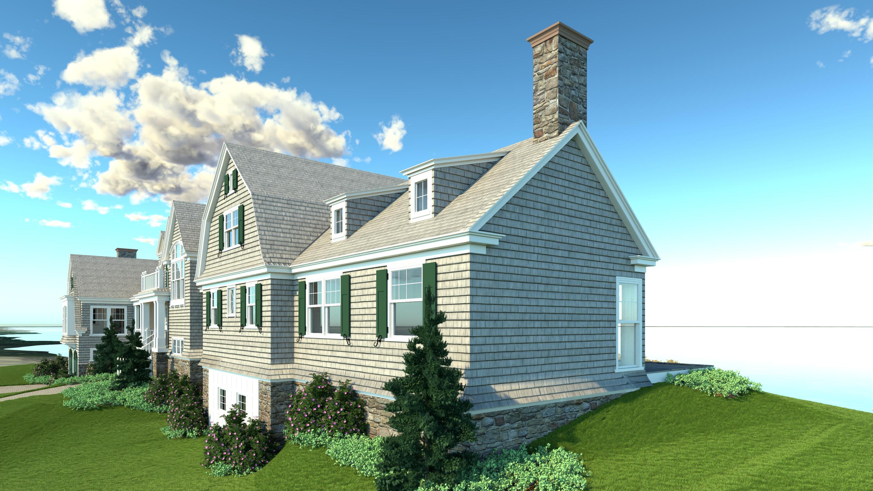103 Marshall Point Road Kennebunkport, ME 04046 - Photo 11 of 36 Front Elevation Rendering 4