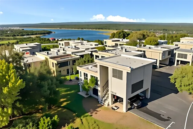 a view of city and ocean