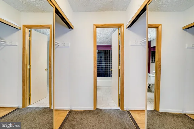 a view of livingroom with furniture and door