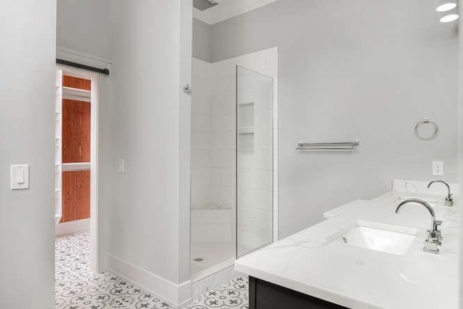 324 North Spring Street Murfreesboro, TN 37130 - Photo 9 of 23 BEAUTIFUL MASTER BATHROOM WITH A TILE SHOWER WITH RAIN HEAD