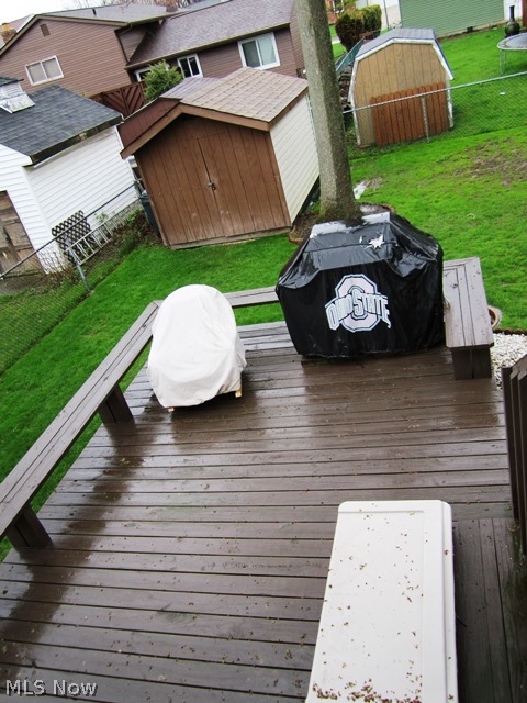 3071 Reeves Road Willoughby, OH 44094 - Photo 14 of 15 Back deck and shed.