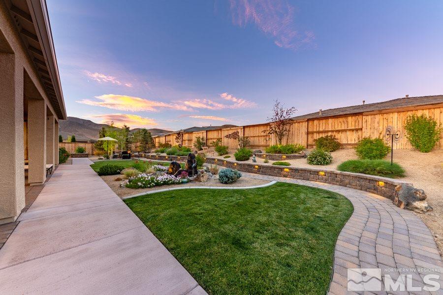 9850 Firefoot Lane Reno, NV 89521 - Photo 35 of 40 a view of a patio with a yard
