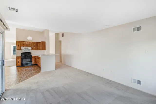 a bathroom with a shower and a toilet
