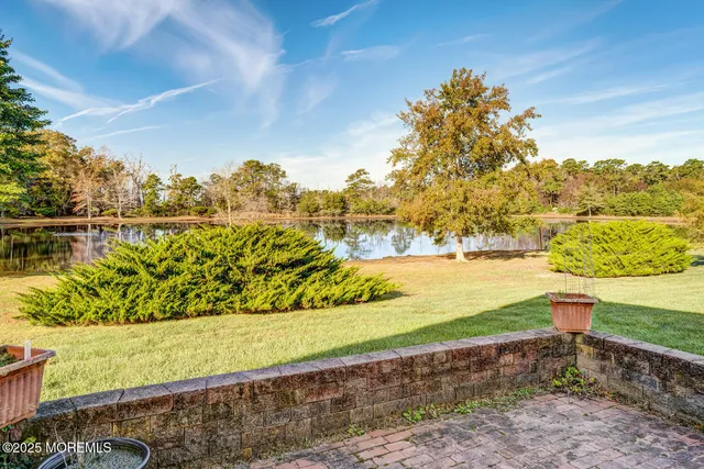 a view of a porch with a door