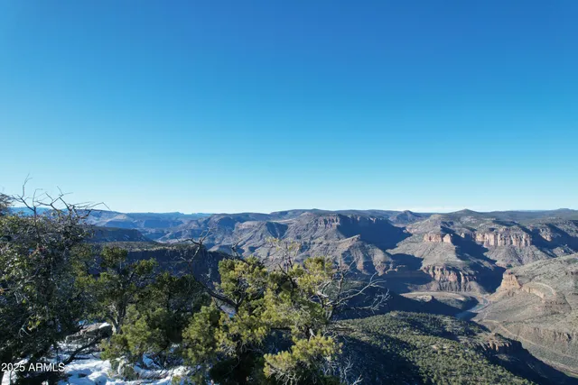 a view of an outdoor space with mountain view