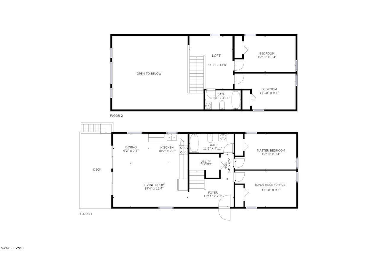 121 Riverside Drive Greentown, PA 18426 - Photo 33 of 33 Floor Plan for MLS Photos