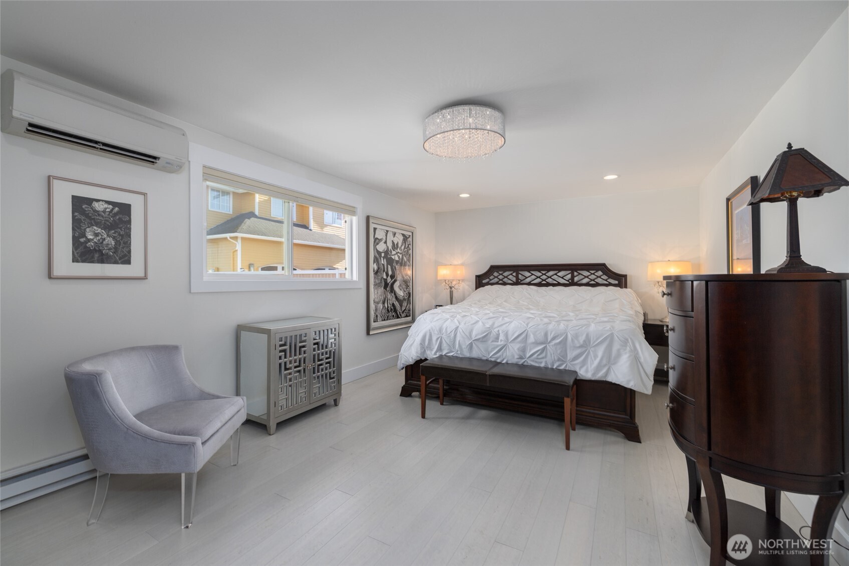 733 Maple Avenue La Conner, WA 98257 - Photo 21 of 39 a bedroom with a bed chair and window