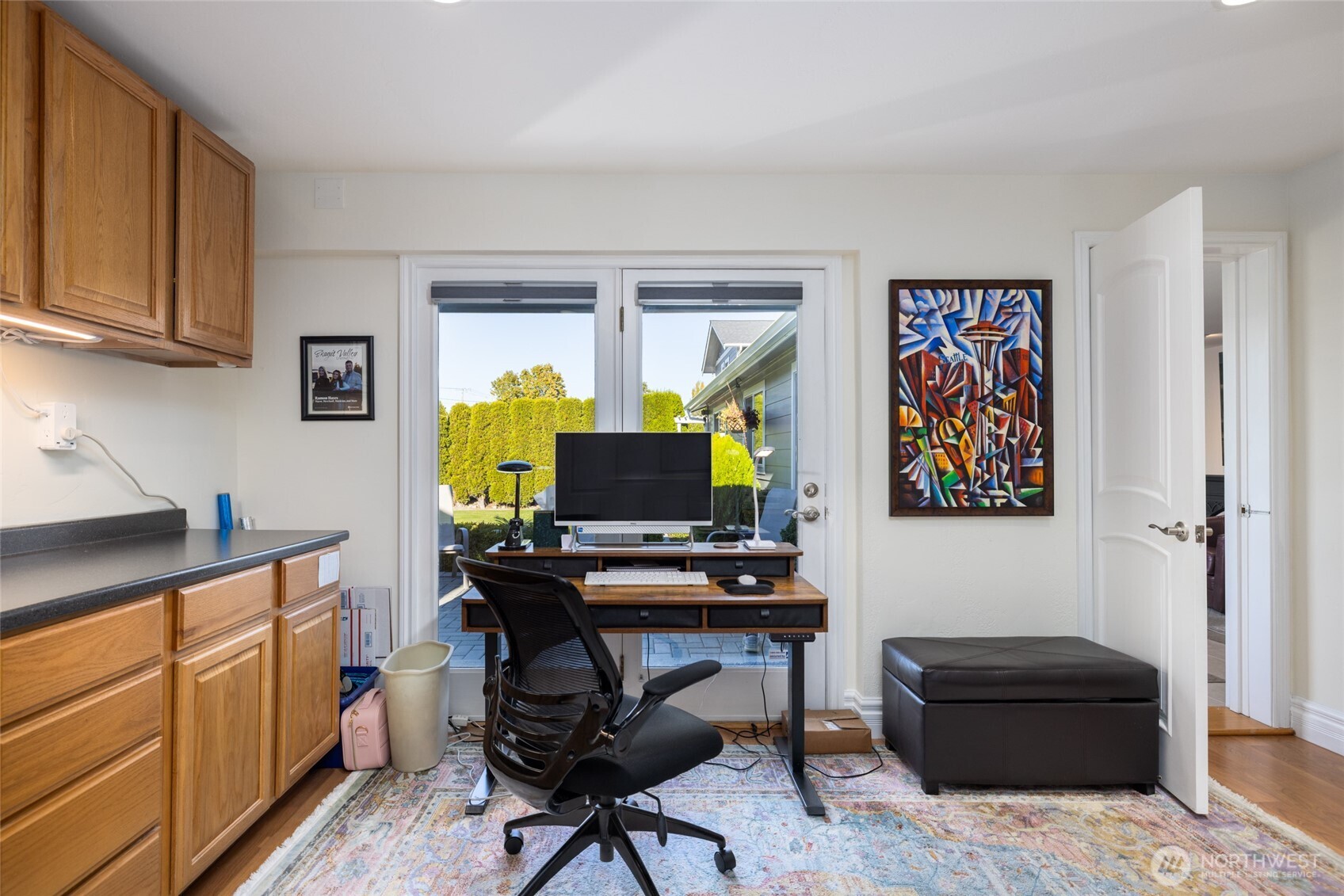 733 Maple Avenue La Conner, WA 98257 - Photo 28 of 39 a view of a workspace with furniture and a window