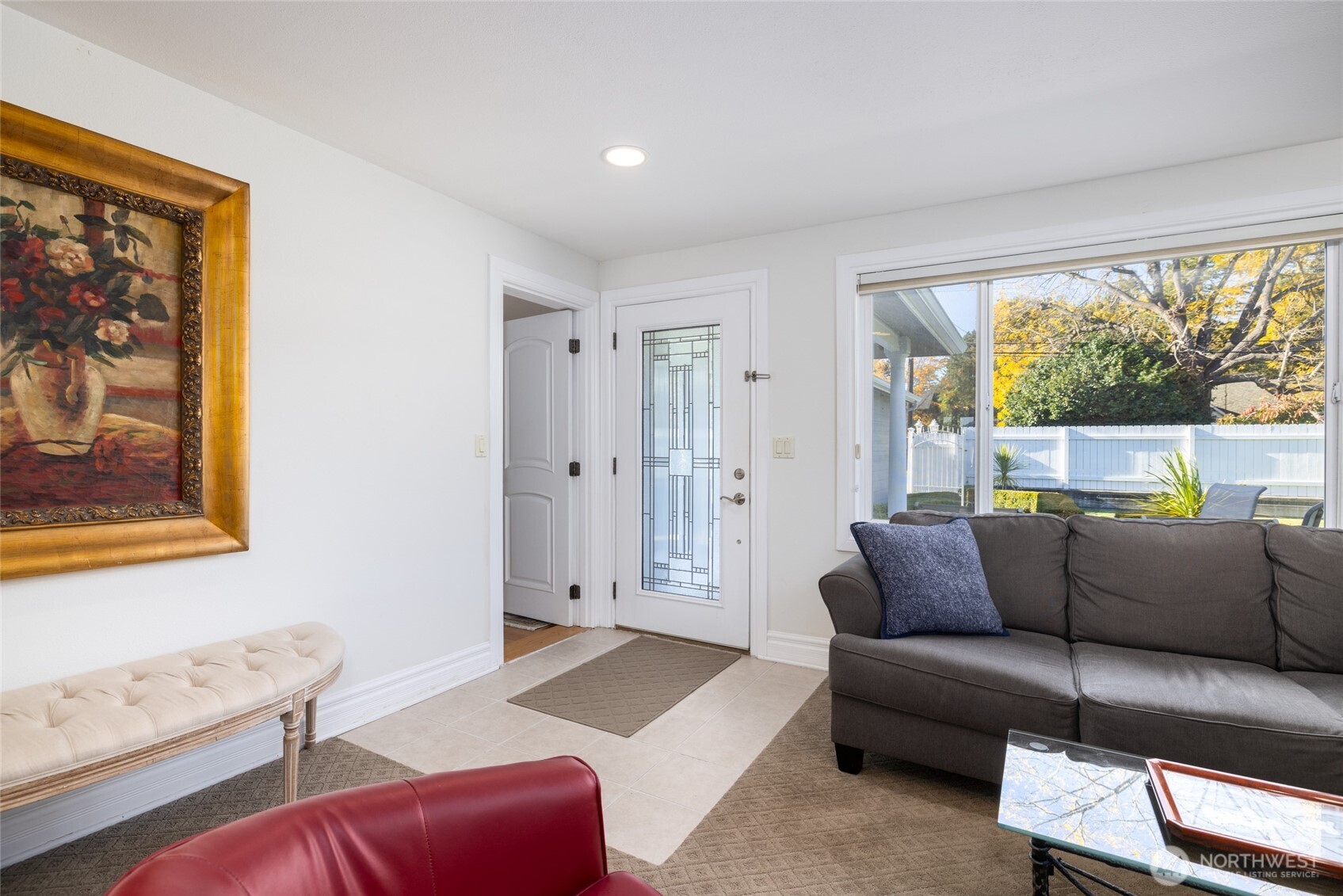 733 Maple Avenue La Conner, WA 98257 - Photo 5 of 39 a living room with furniture and a window
