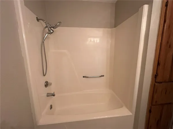 a view of backyard of house