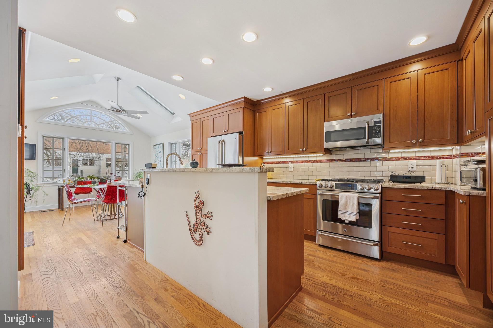 505 Red Leaf Road Wynnewood, PA 19096 - Photo 14 of 35 Kitchen with natural cherry cabinets