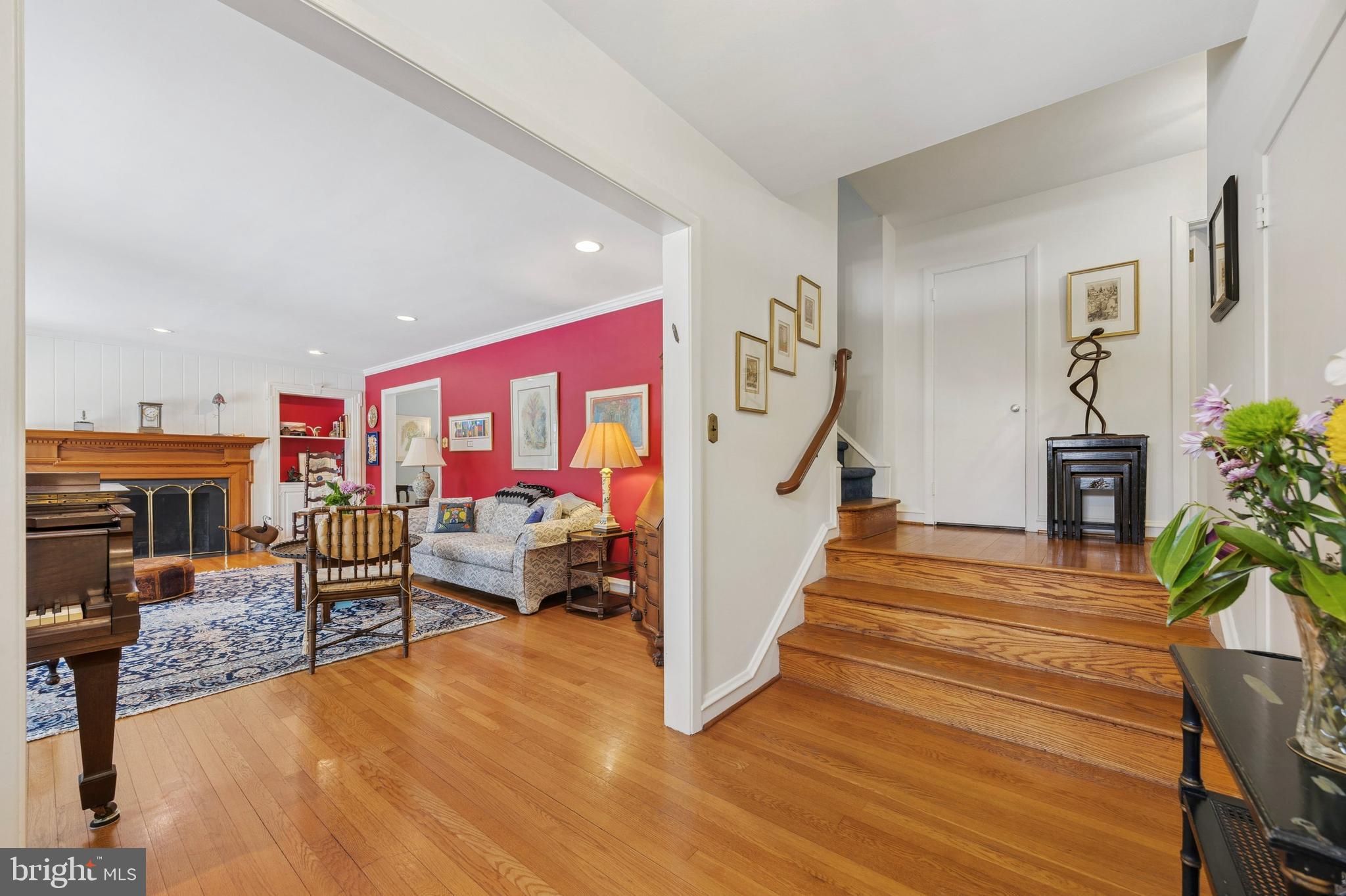 505 Red Leaf Road Wynnewood, PA 19096 - Photo 5 of 35 Entry Hall with hardwood floors