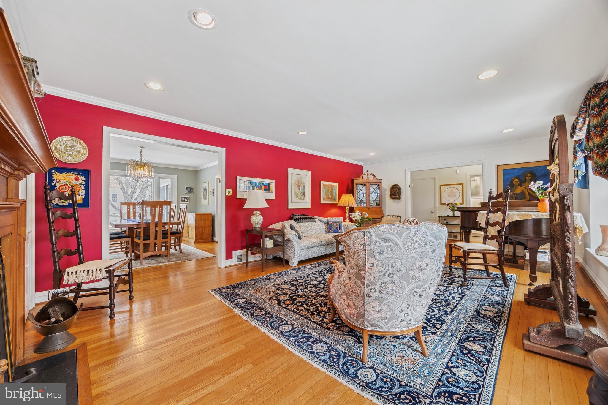 505 Red Leaf Road Wynnewood, PA 19096 - Photo 7 of 35 Large Living Room with reccessed lighting
