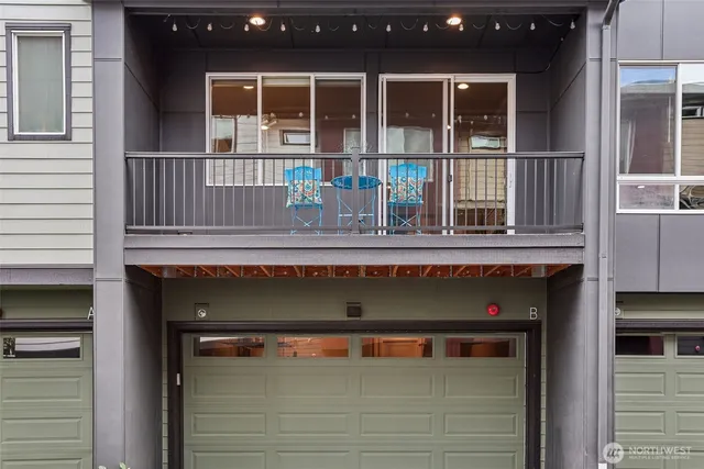 a view of a door and chair