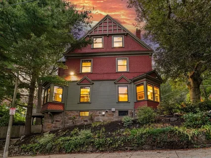 a front view of a house