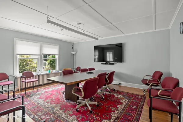 a very nice looking room with a large window