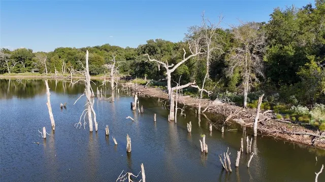 a view of a lake from a balcony
