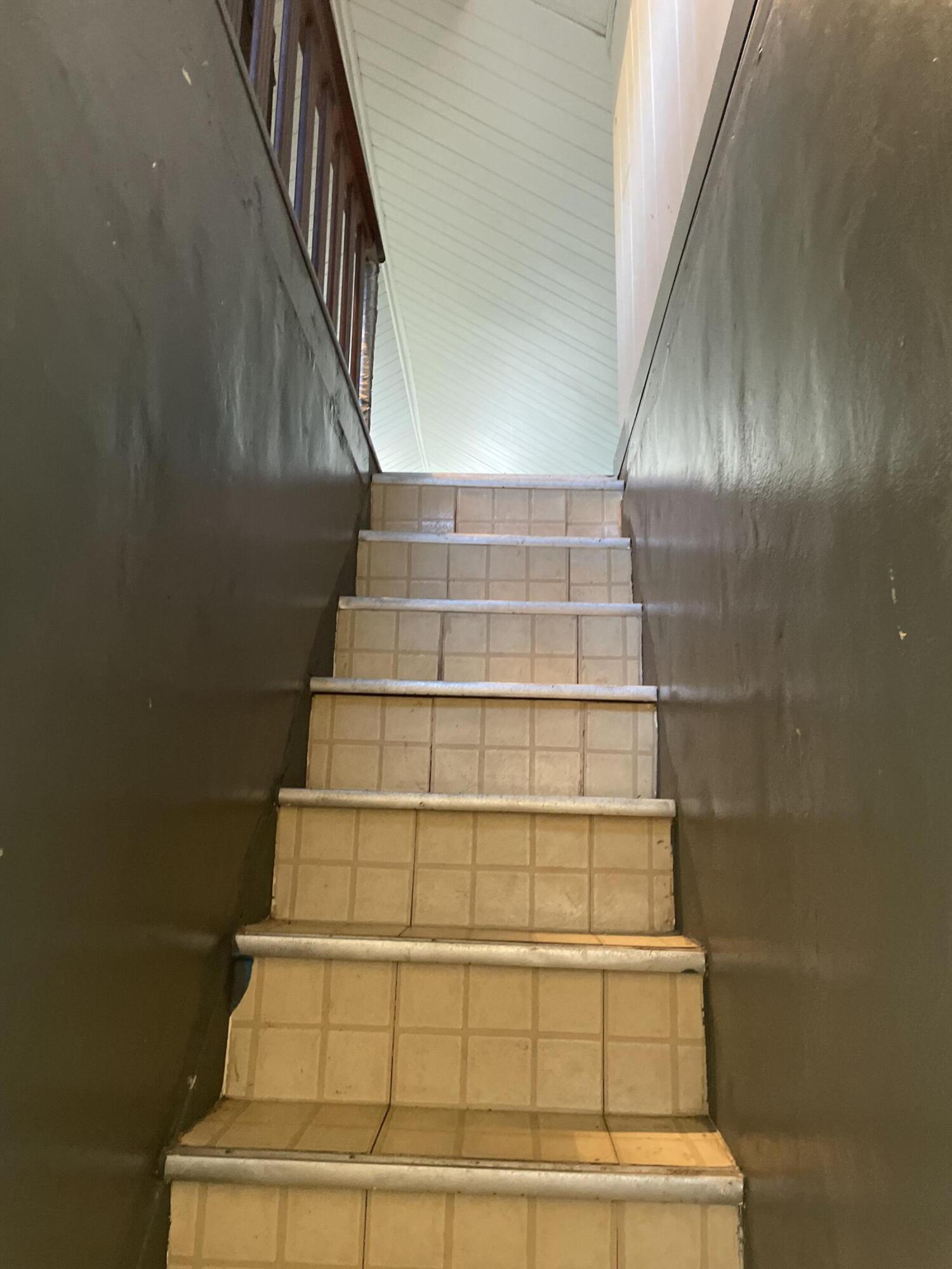 1152 Hamilton Avenue Southwest Roanoke, VA 24015 - Photo 30 of 36 a view of staircase with white walls and a window