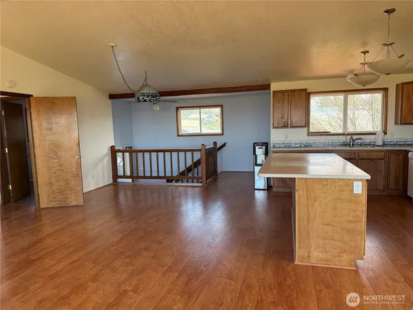 a large hall with lots of counter space