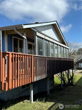 a view of a house with a window