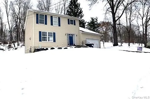 a street view covered with snow