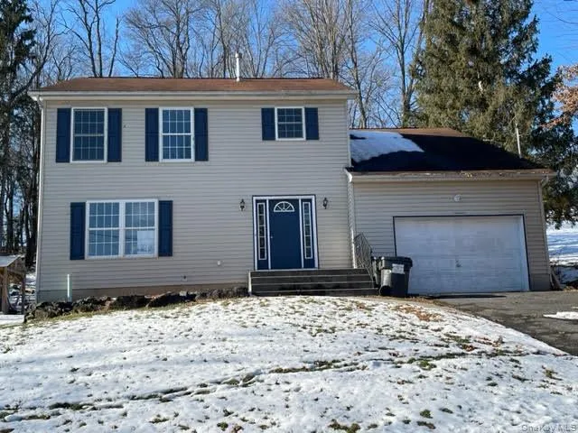 a front view of a house