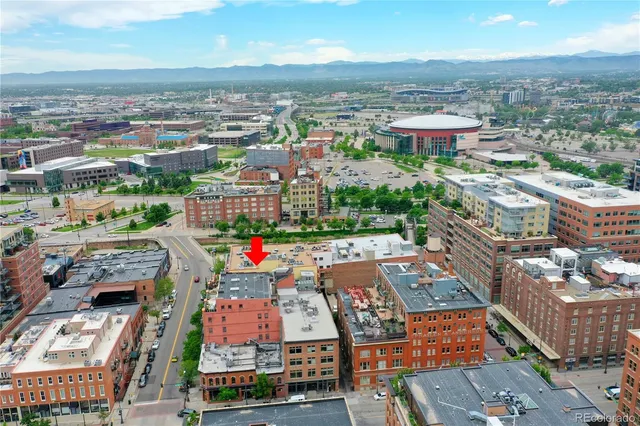 an aerial view of a city