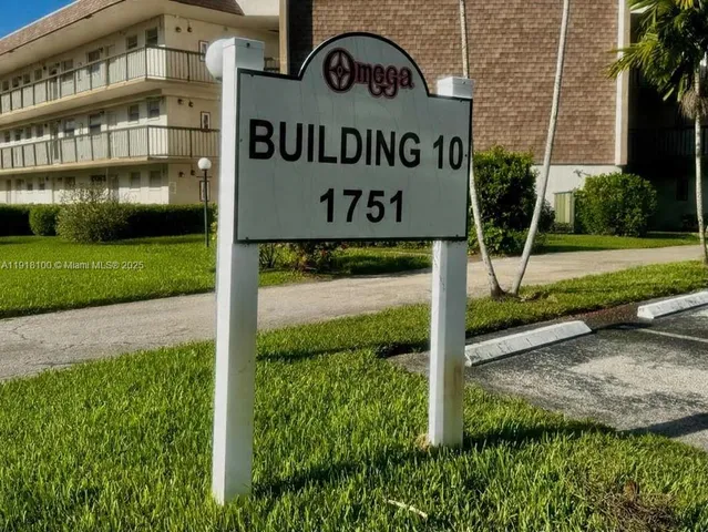 a view of a sign board