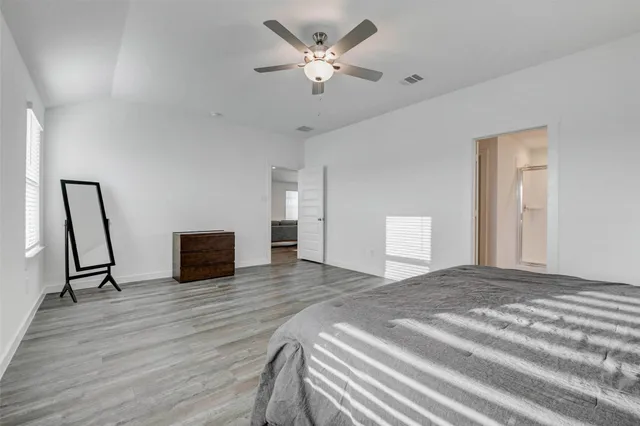 a view of a livingroom with a hardwood floor