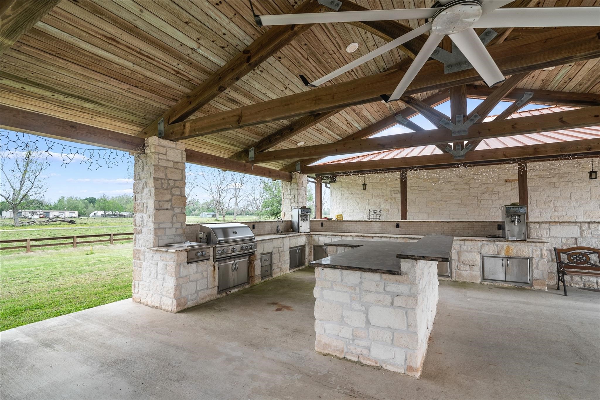 8821 FM 524 Road Sweeny, TX 77480 - Photo 43 of 47 a kitchen with lots of counter top space