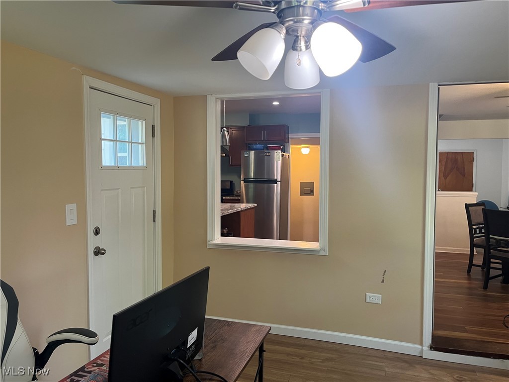 888 Richmond Road Lyndhurst, OH 44124 - Photo 11 of 26 Family Room exits to rear deck, looks into Kitchen and Dining room.