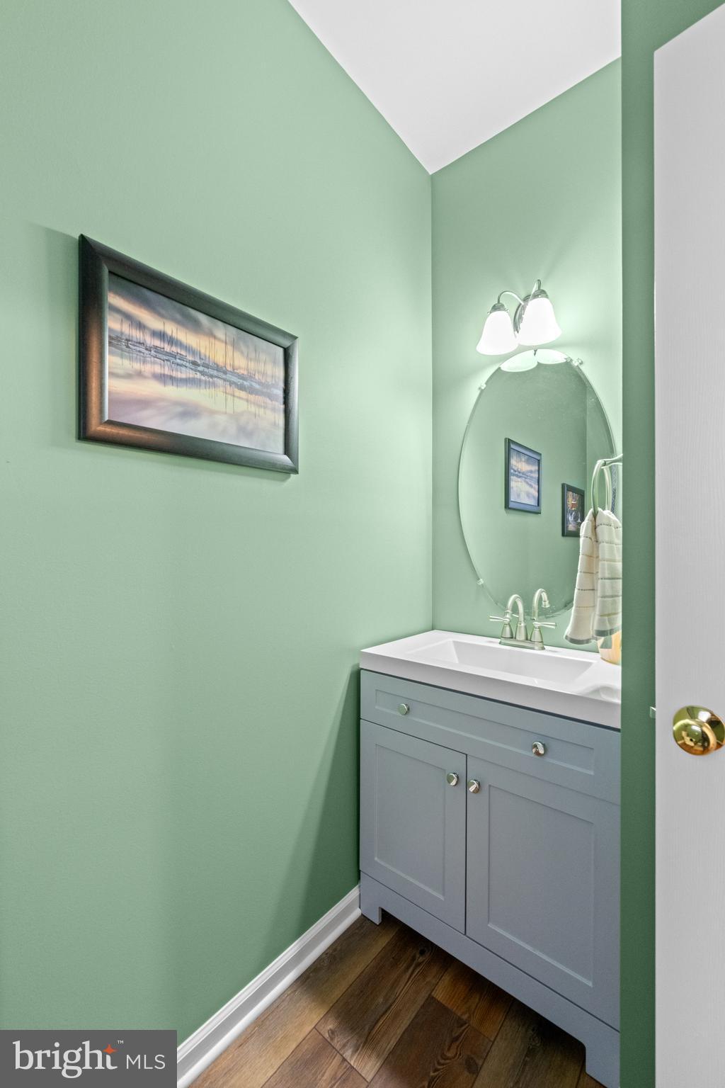 493 Buchanan Road Perkasie, PA 18944 - Photo 15 of 33 a bathroom with a sink and a mirror